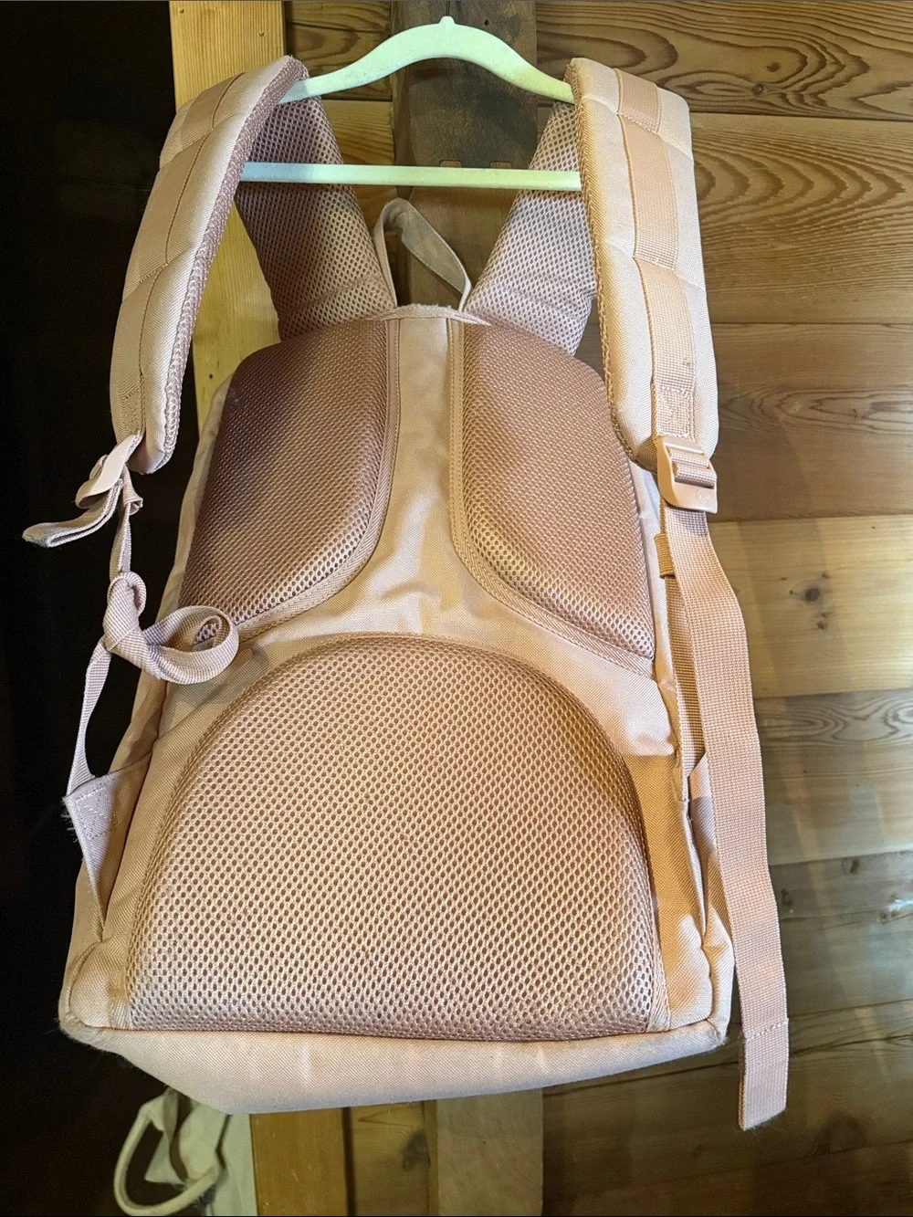 Herschel Supply Company Blush Pink Canvas Backpack with Brown Trim